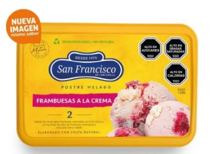 HELADO S.F FRAMBUESA A LA CREMA 1L